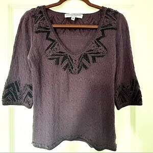 Carolina Herrera Cashmere Beaded & Embroidered Sweater